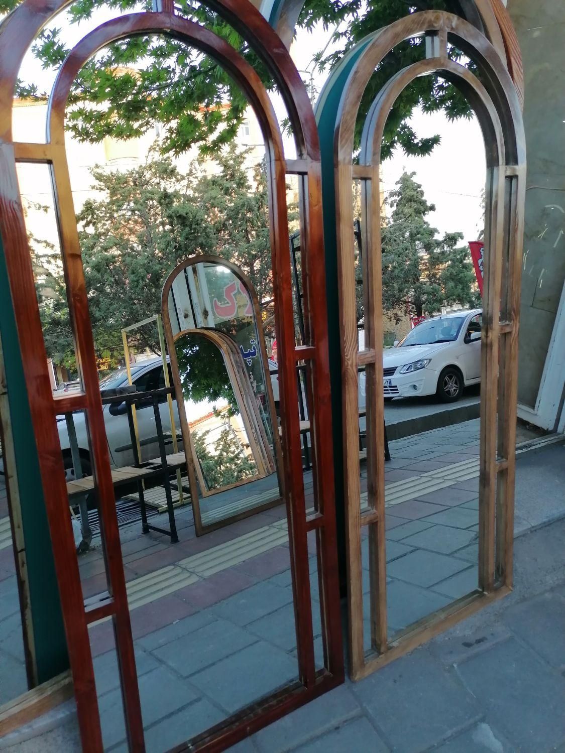 آینه قدی چوبی پنجره ای کد22|آینه|ارومیه, |دیوار