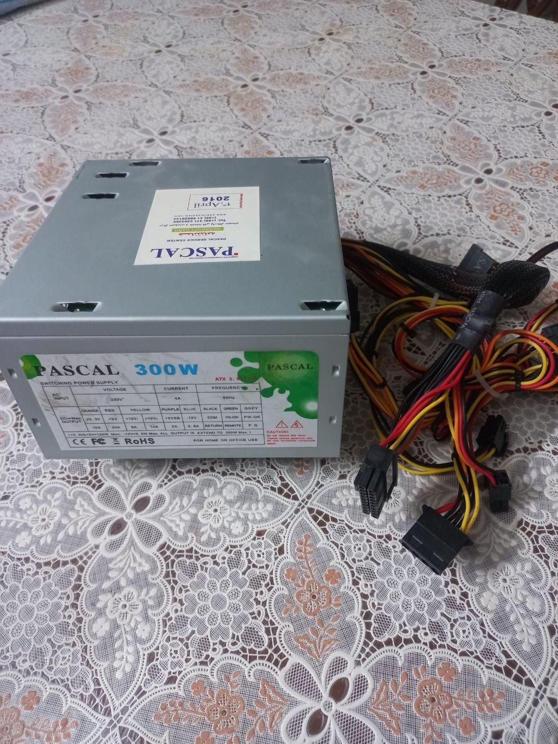 پاور کامپیوتر PASCAL 300W|قطعات و لوازم جانبی رایانه|اراک, |دیوار