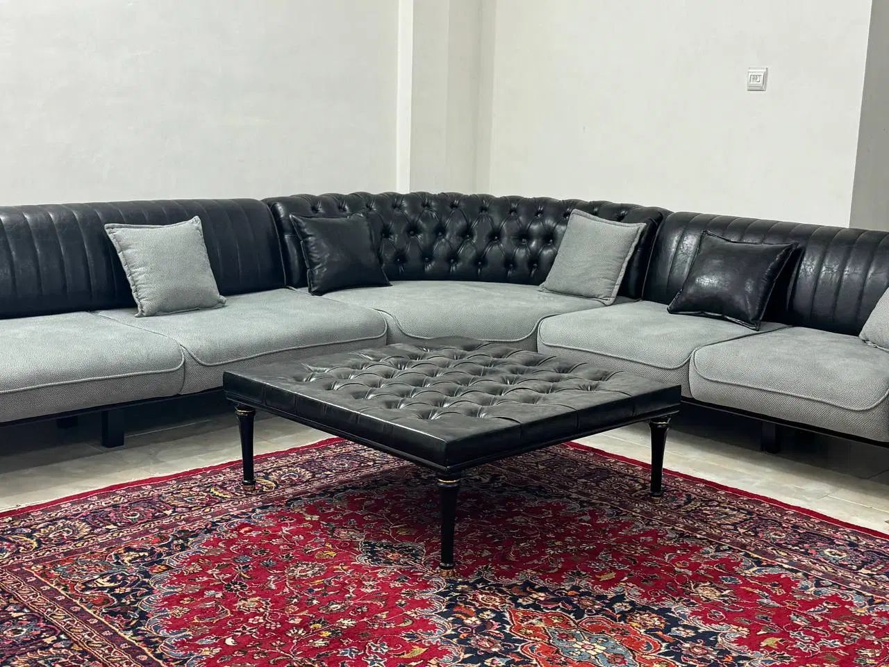 فروش مبل L شرکتی در حد نو نصف فیمت|مبلمان خانگی و میز عسلی|تهران, امجدیه (خاقانی)|دیوار