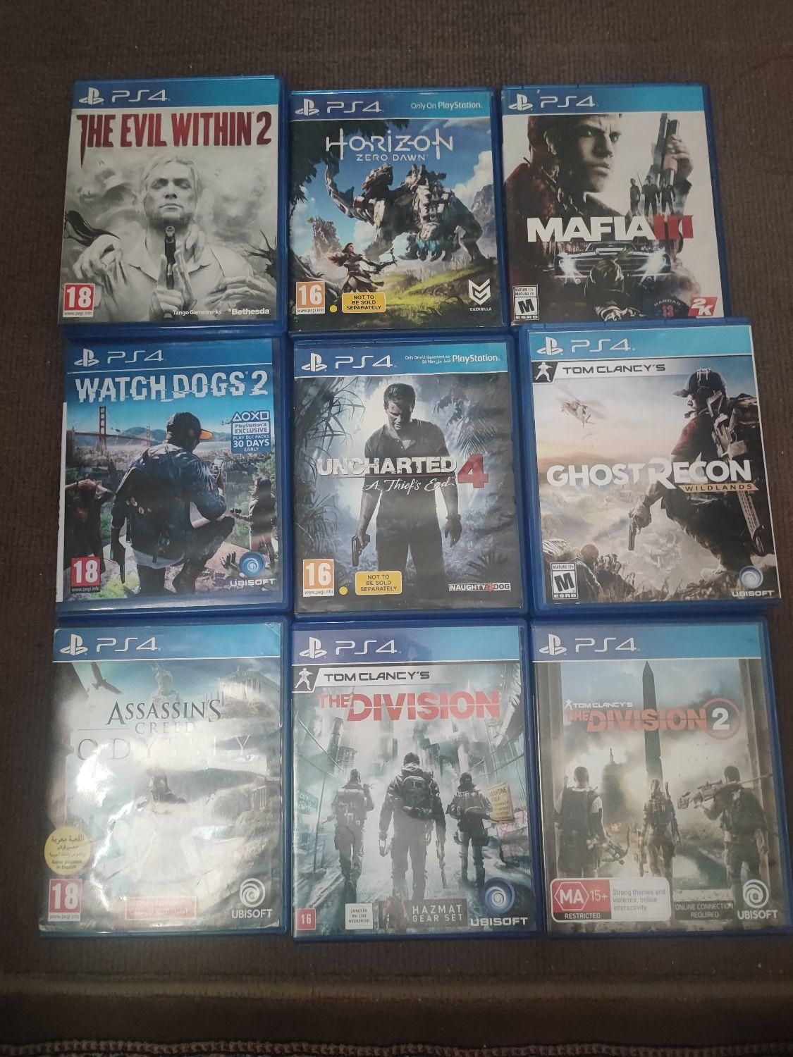 چند عنوان ps4|کنسول، بازی ویدئویی و آنلاین|تهران, نبی اکرم|دیوار