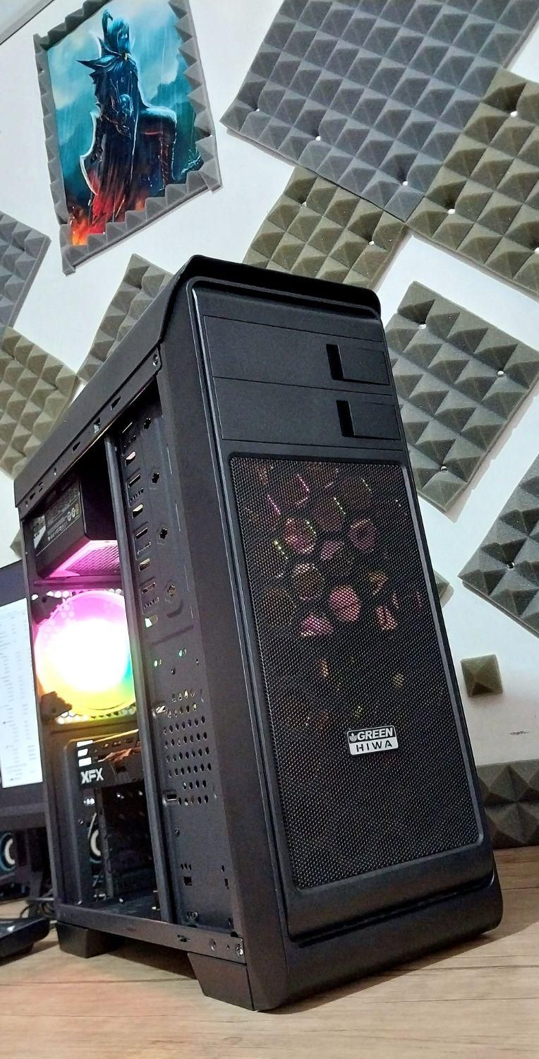 کیس گیمینگ/رم 16گیگ/RX580 8G/ اجرای گیم روز|رایانه رومیزی|قرچک, |دیوار