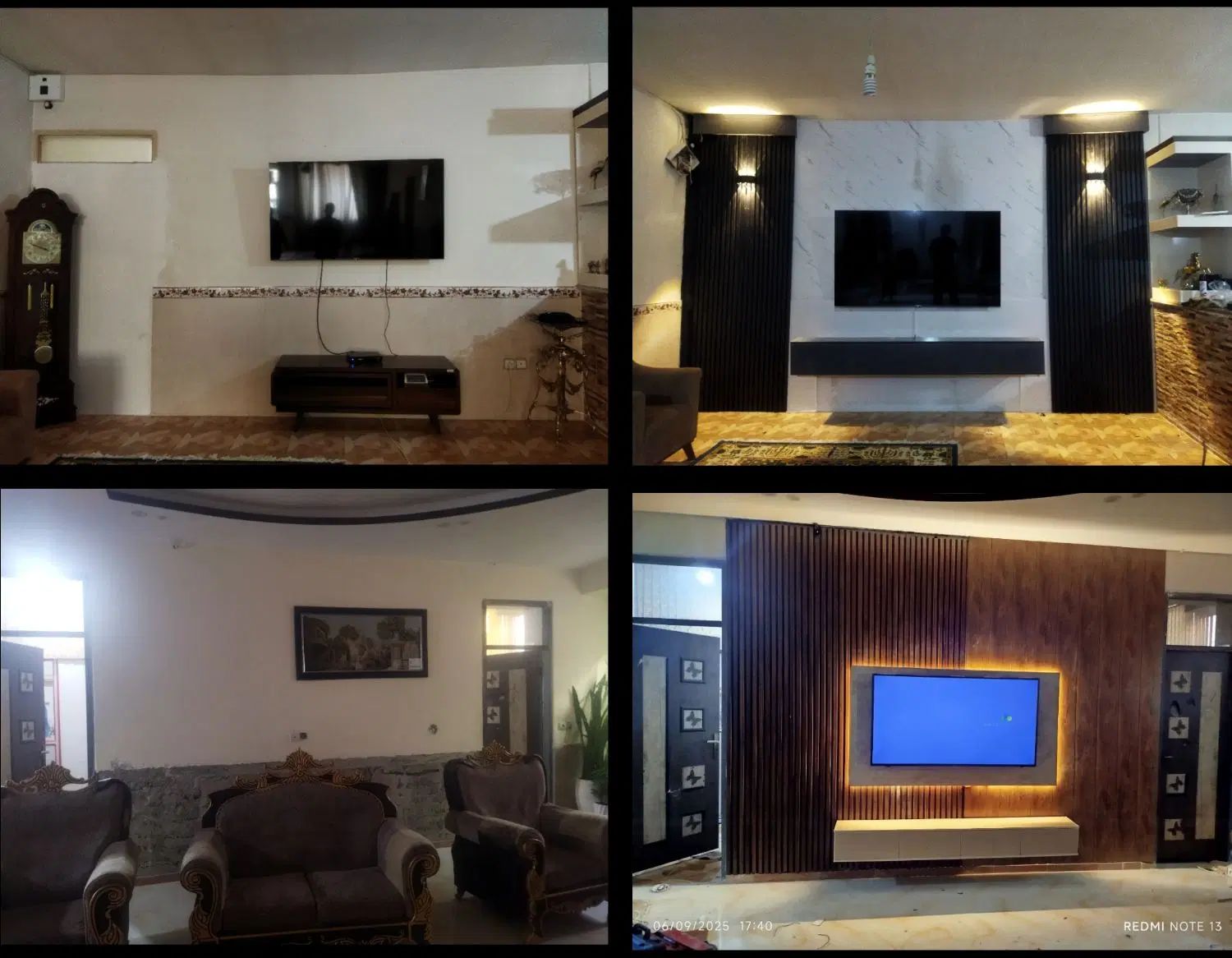 اجرای ویژه TV وال ترموال ماربل گرین وال دیوار پوش|خدمات پیشه و مهارت|کرمانشاه, |دیوار