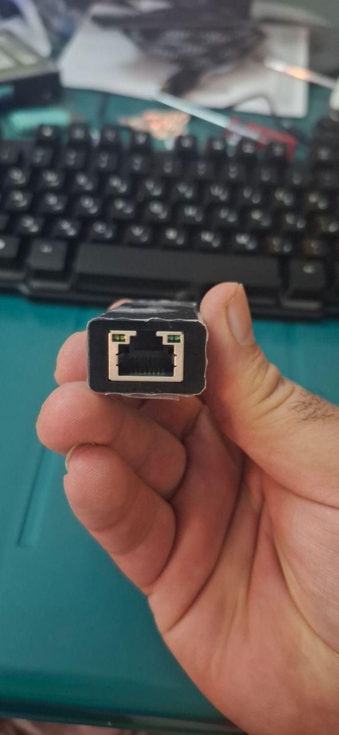تبدیل USB C به LAN گرین لاین|قطعات و لوازم جانبی رایانه|قم, بنیاد|دیوار