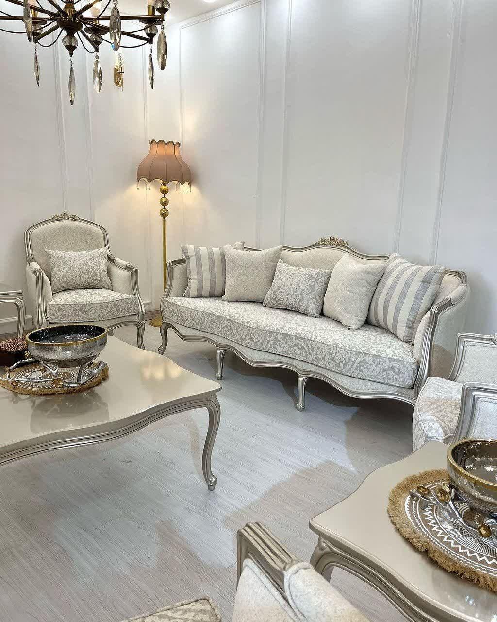 مبل فرانسوی سه گل|مبلمان خانگی و میز عسلی|مهاجران, |دیوار