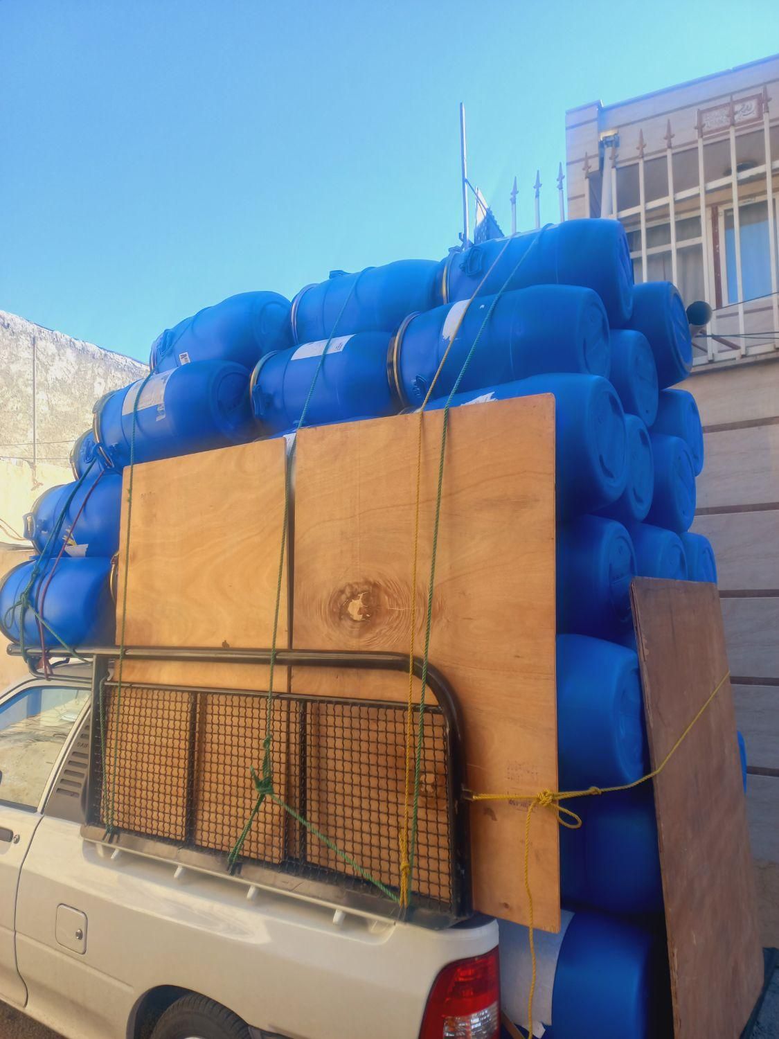 بشکه پلاستیکی ۶۰لیتری خارجی|ظروف نگهدارنده، پلاستیکی، یکبارمصرف|تنکمان, |دیوار