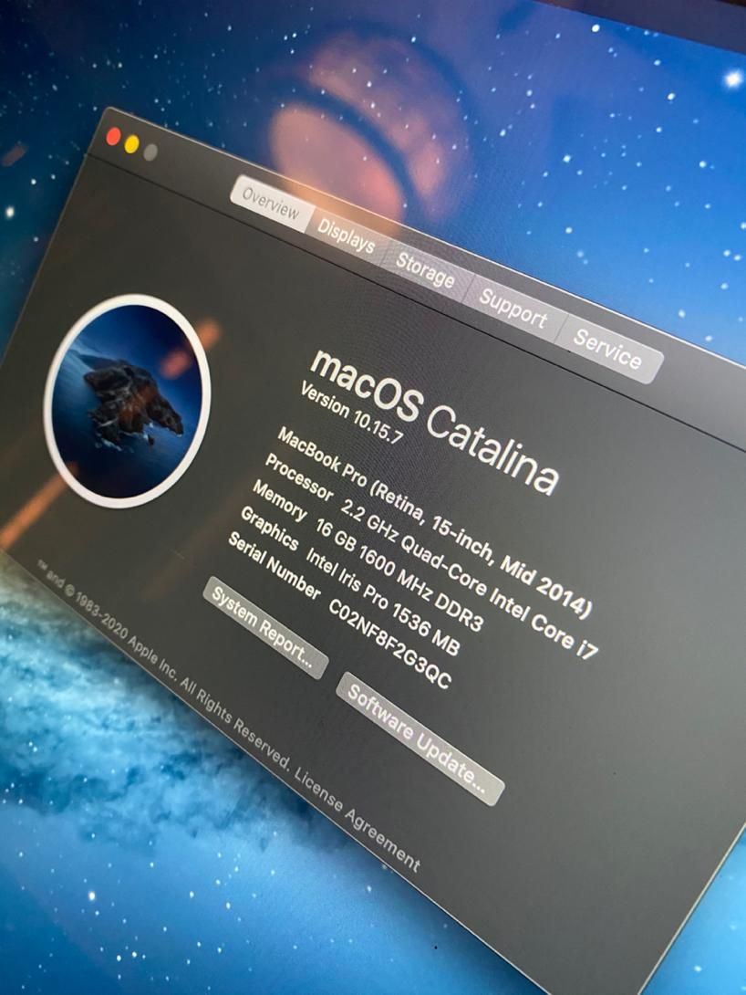 مک بوک پرو 2014 اپل macbook pro A1398|رایانه همراه|تهران, امامزاده قاسم|دیوار