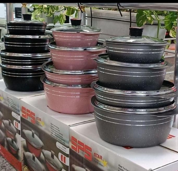 سرویس قابلمه ۸ پارچه نکیسا چدن گرانیت دسته پروانه|ظروف پختوپز|تهران, افسریه جنوبی|دیوار