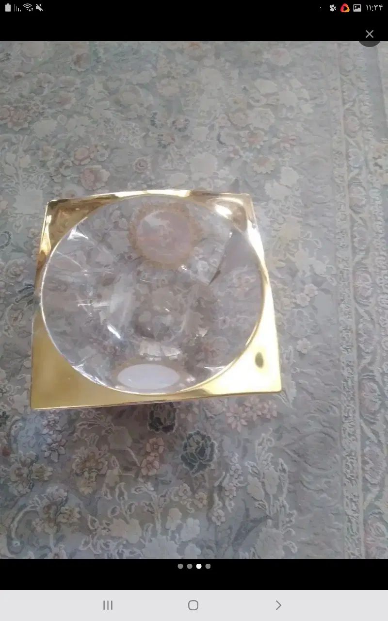 ظرف اجیل کریستال اصل بسیار نو بوهومیا قدمت40 ساله|ظروف سرو و پذیرایی|تهران, اختیاریه|دیوار