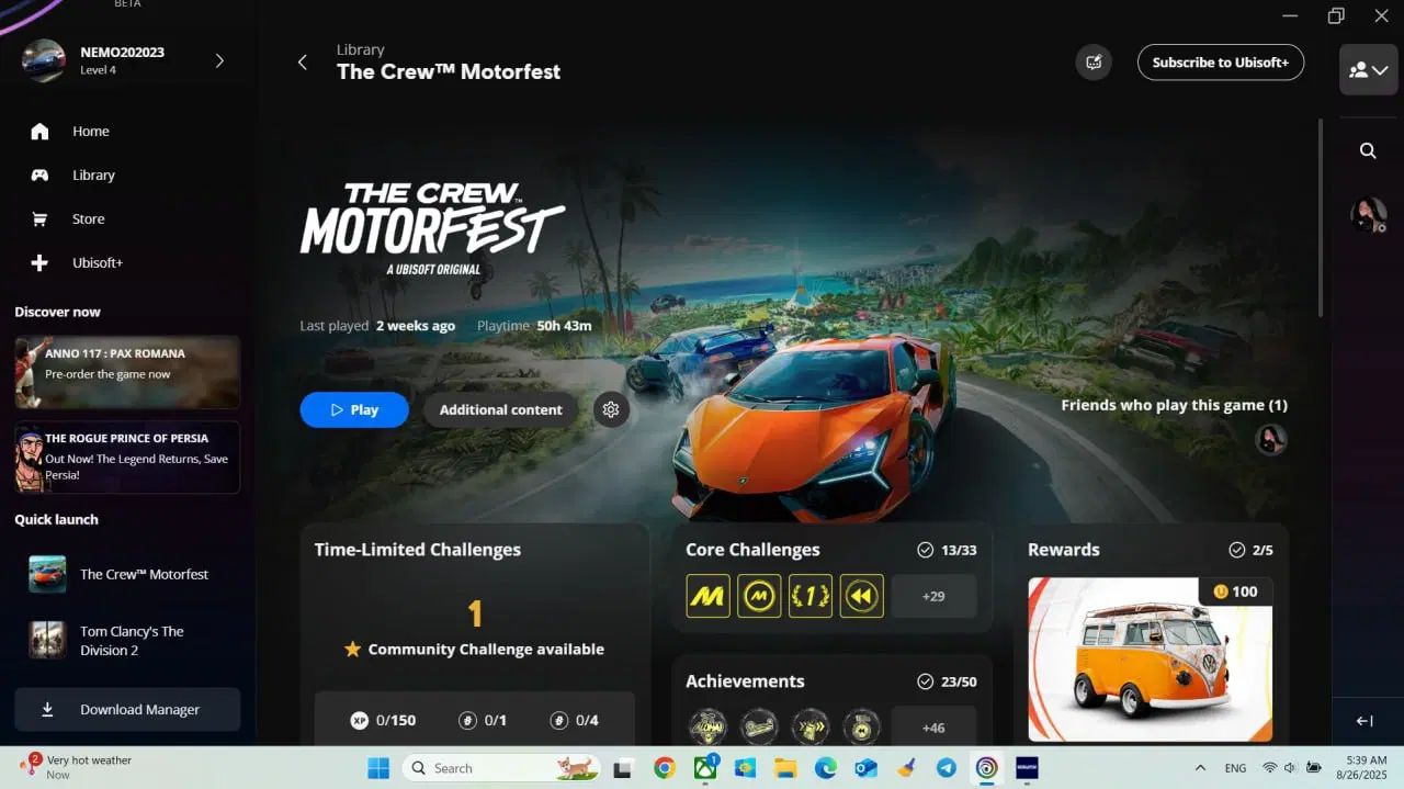 فروش اکانت یوبیسافت The crew motorfest|کنسول، بازی ویدئویی و آنلاین|تهران, امیر بهادر|دیوار