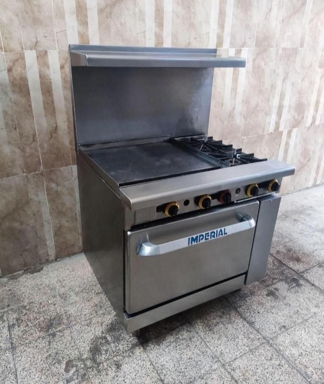 اجاق گاز ۲ شعله به همراه صفحه گریل امپریال آمریکا|کافیشاپ و رستوران|تهران, سعادتآباد|دیوار