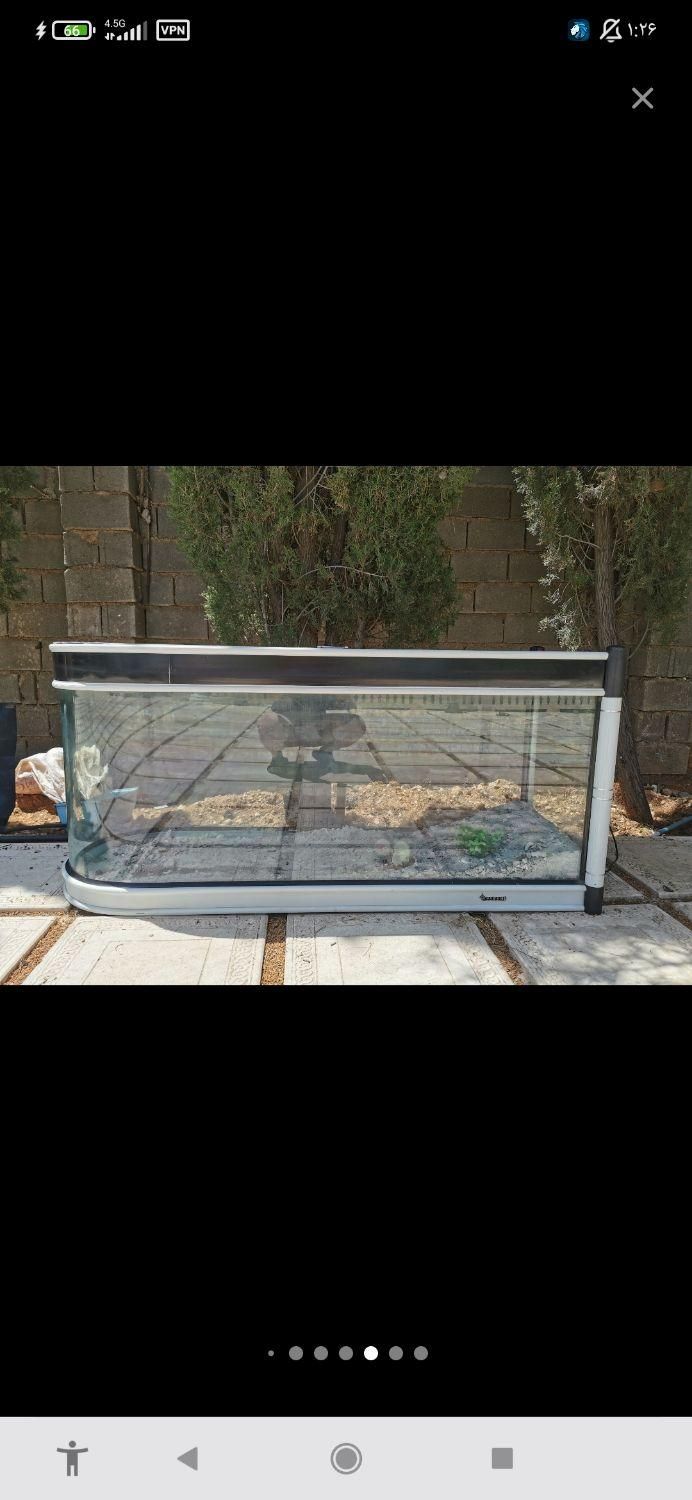 آکواریوم خم طرح u به همراه میز|ماهی|اصفهان, کوی امیریه|دیوار