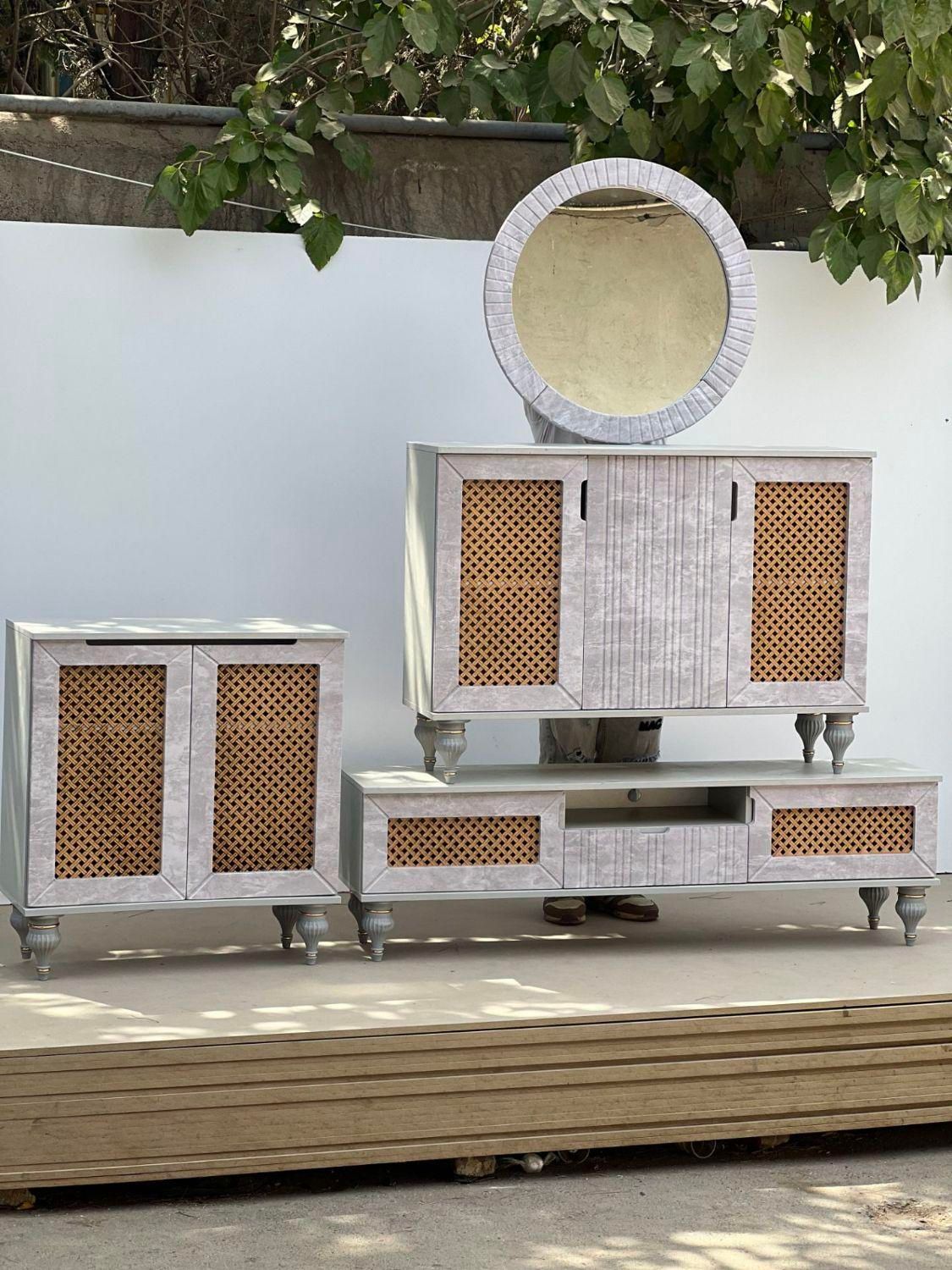 ست آینه کنسول|بوفه، ویترین، کنسول|رفسنجان, |دیوار