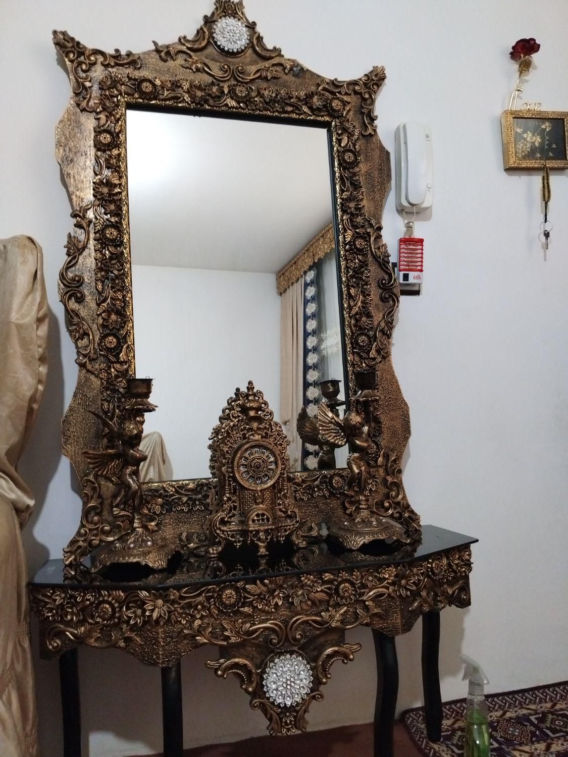 آینه و شمعدان|مبلمان خانگی و میز عسلی|اردبیل, |دیوار