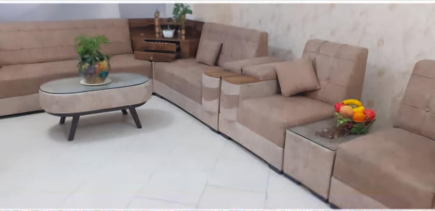 مبل ال ۷ نفره دارای کنج مخصوص تخته و شطرنج|مبلمان خانگی و میز عسلی|تهران, شهرک دریا|دیوار