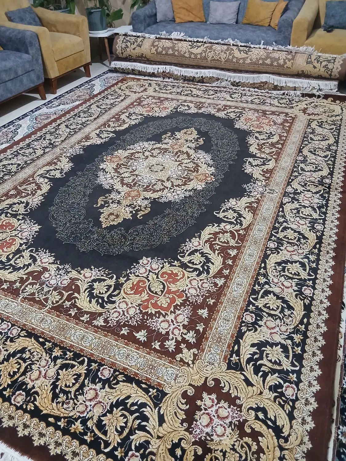 فرش ۹متری ۳عدد باهم یک طرح ۱۲۰۰شانه جدید|فرش|بجنورد, |دیوار