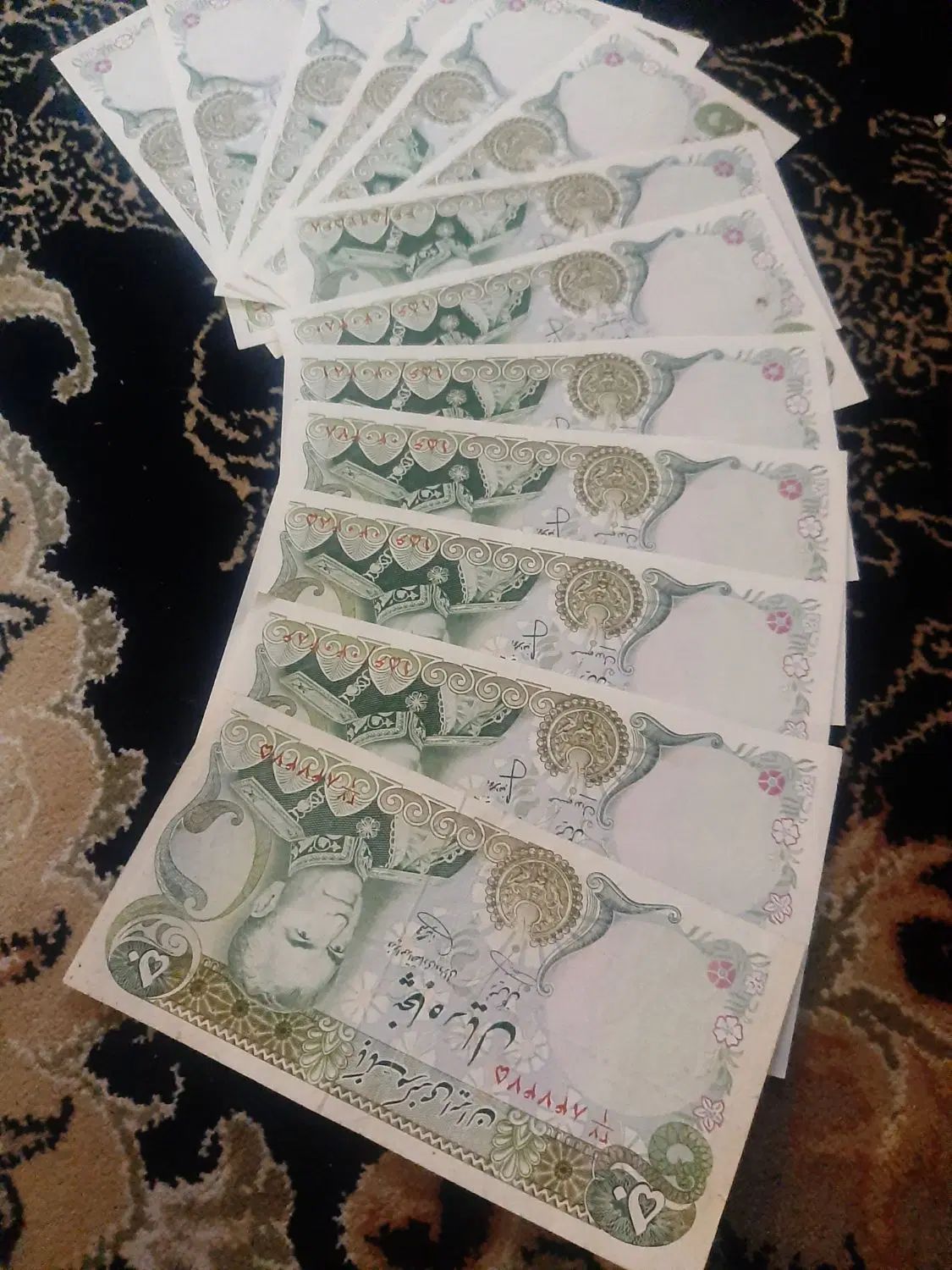 تعداد ۱۳ برگ اسکناس بانکی|کلکسیون سکه، تمبر، اسکناس|تهران, جیحون|دیوار