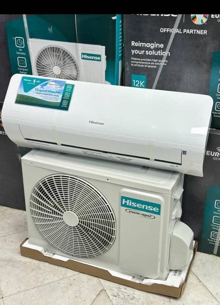 اسپلیت 24هراز هایسنس با اتصالات|کولر گازی و فن‌کوئل|رشت, رودباری|دیوار