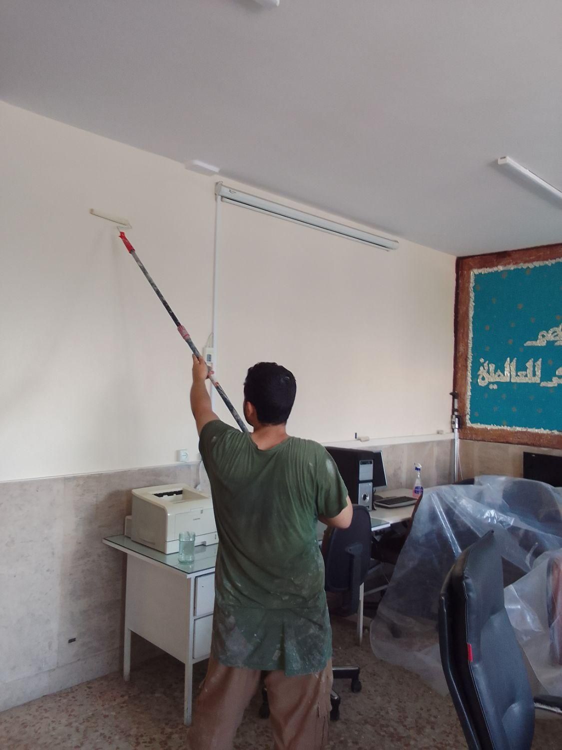 نقاشی ساختمان روغنی و پلاستیک|خدمات پیشه و مهارت|قرچک, مهدیه|دیوار