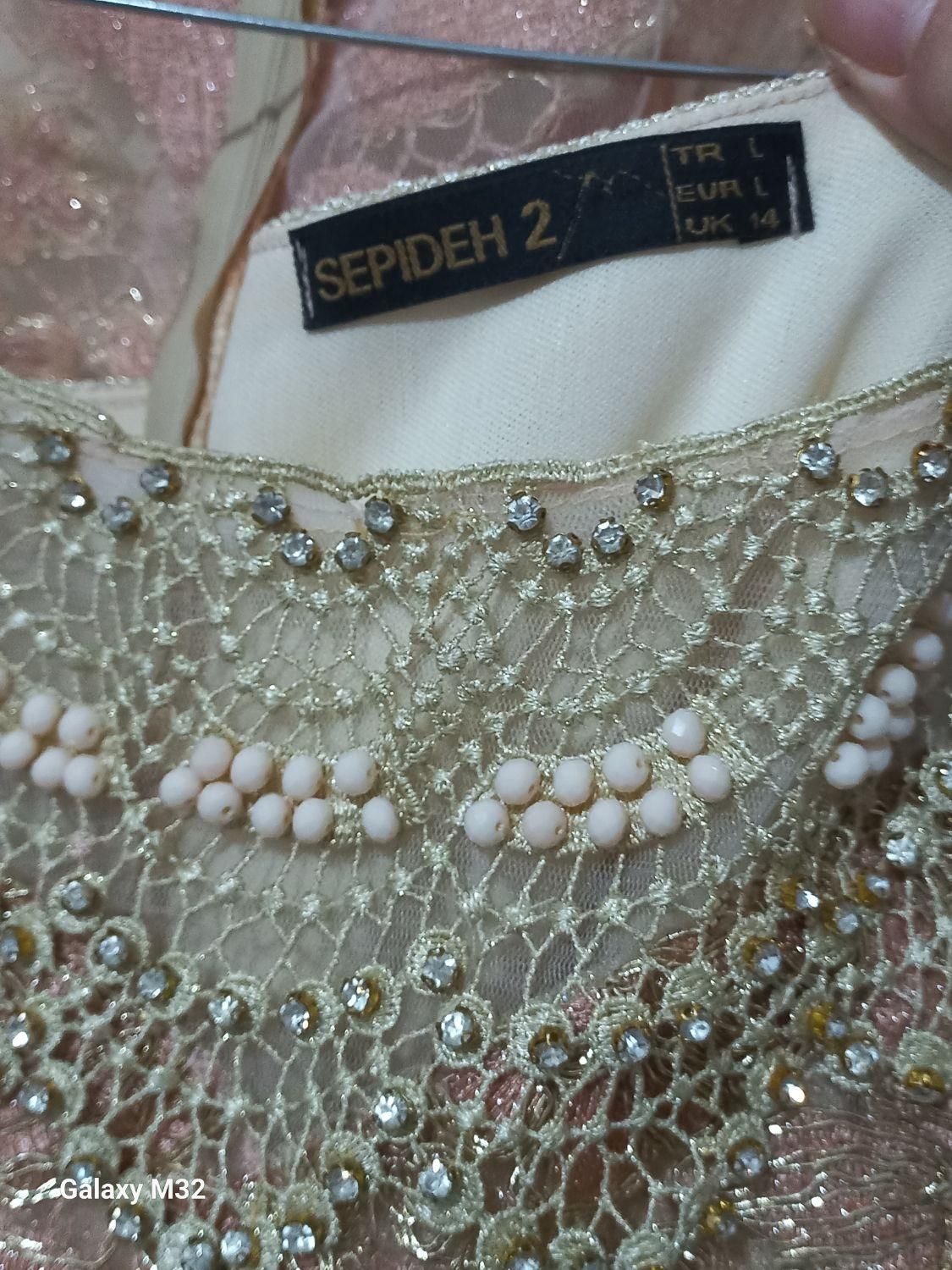 لباس مجلسی بالاتنه گیپور ترک مرواریدو سنگ دوزی شده|لباس|قوچان, |دیوار