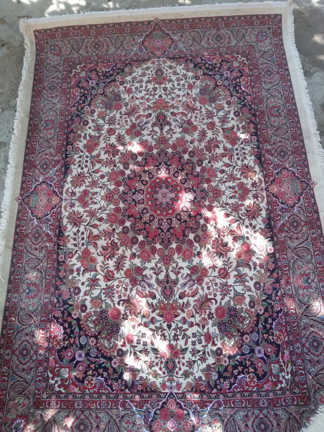 دو قالیچه دست بافت طول ۲۲۶ در عرض ۱۵۶ سانتیمتر|فرش|شاهین دژ, |دیوار