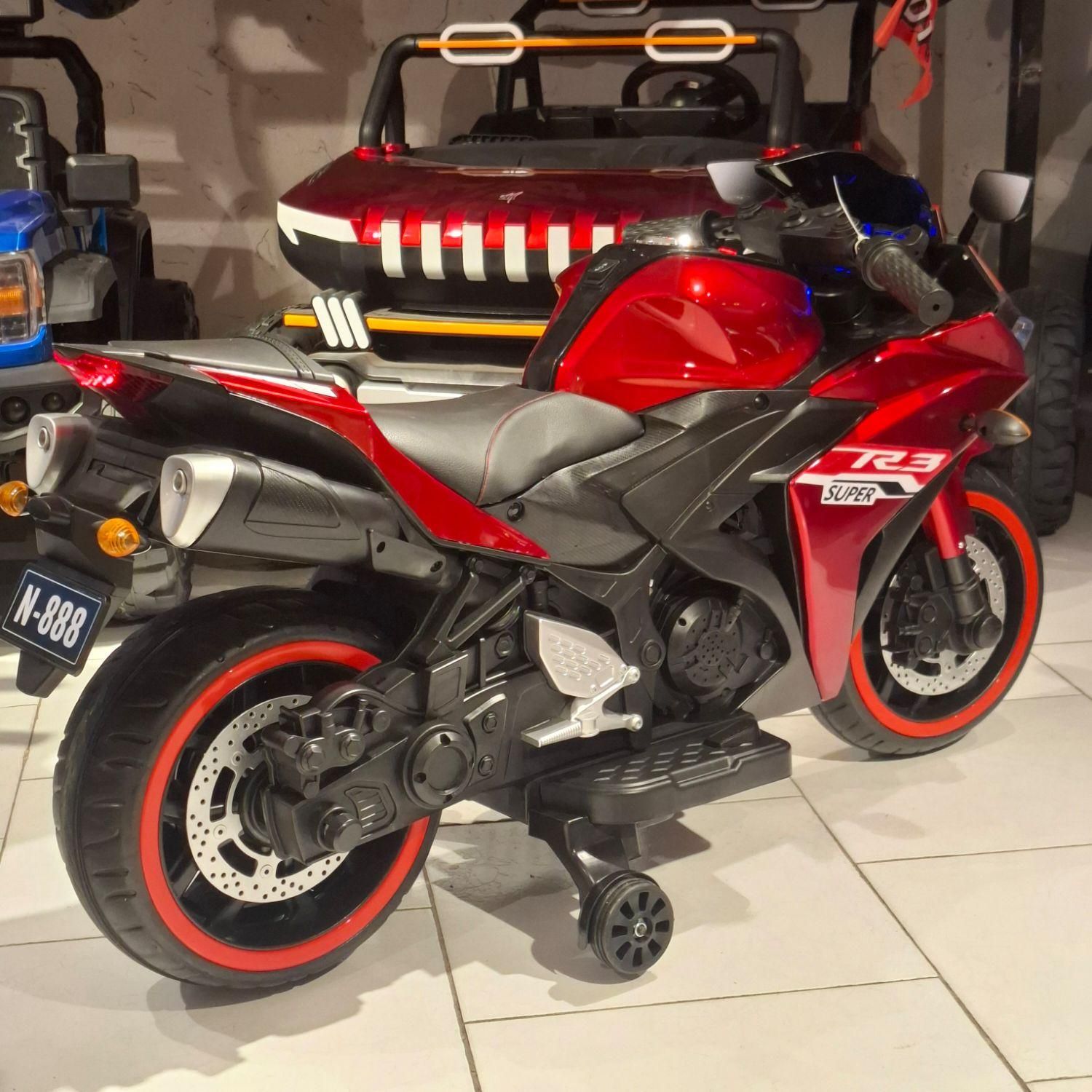 موتورشارژی R3 دسته گازی پدال ترمز سایزبزرگ|اسباب‌بازی بچه|مشهد, سناباد|دیوار