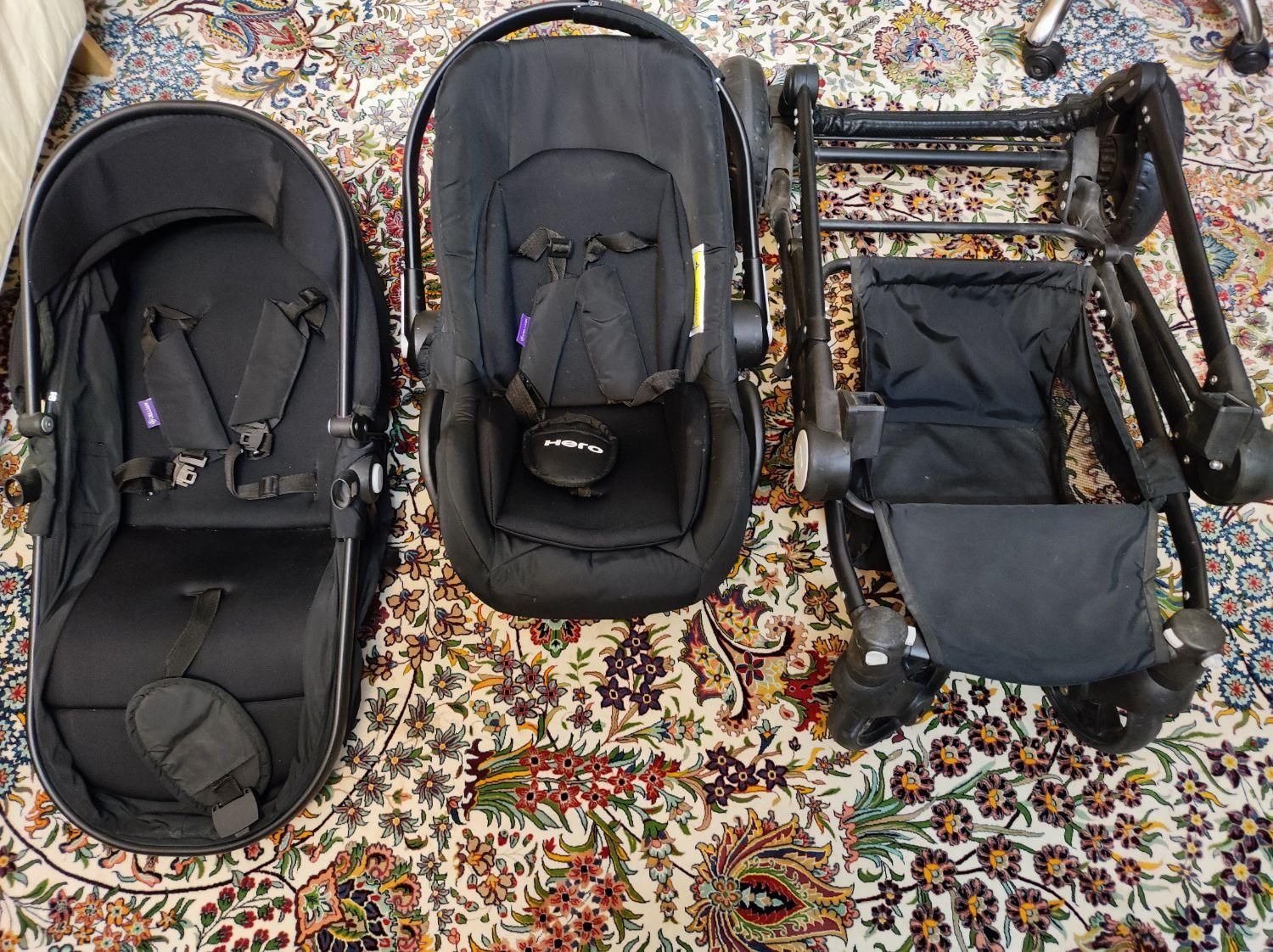 ست کالسکه و کریر هیرو دلیجان|کالسکه و لوازم جانبی|اردکان, |دیوار