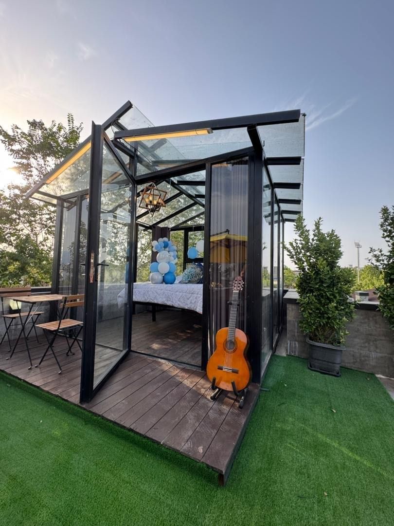 ویلا استخر دار نوساز با کلبه شیشه ای|اجارهٔ کوتاهمدت ویلا و باغ|رویان, |دیوار