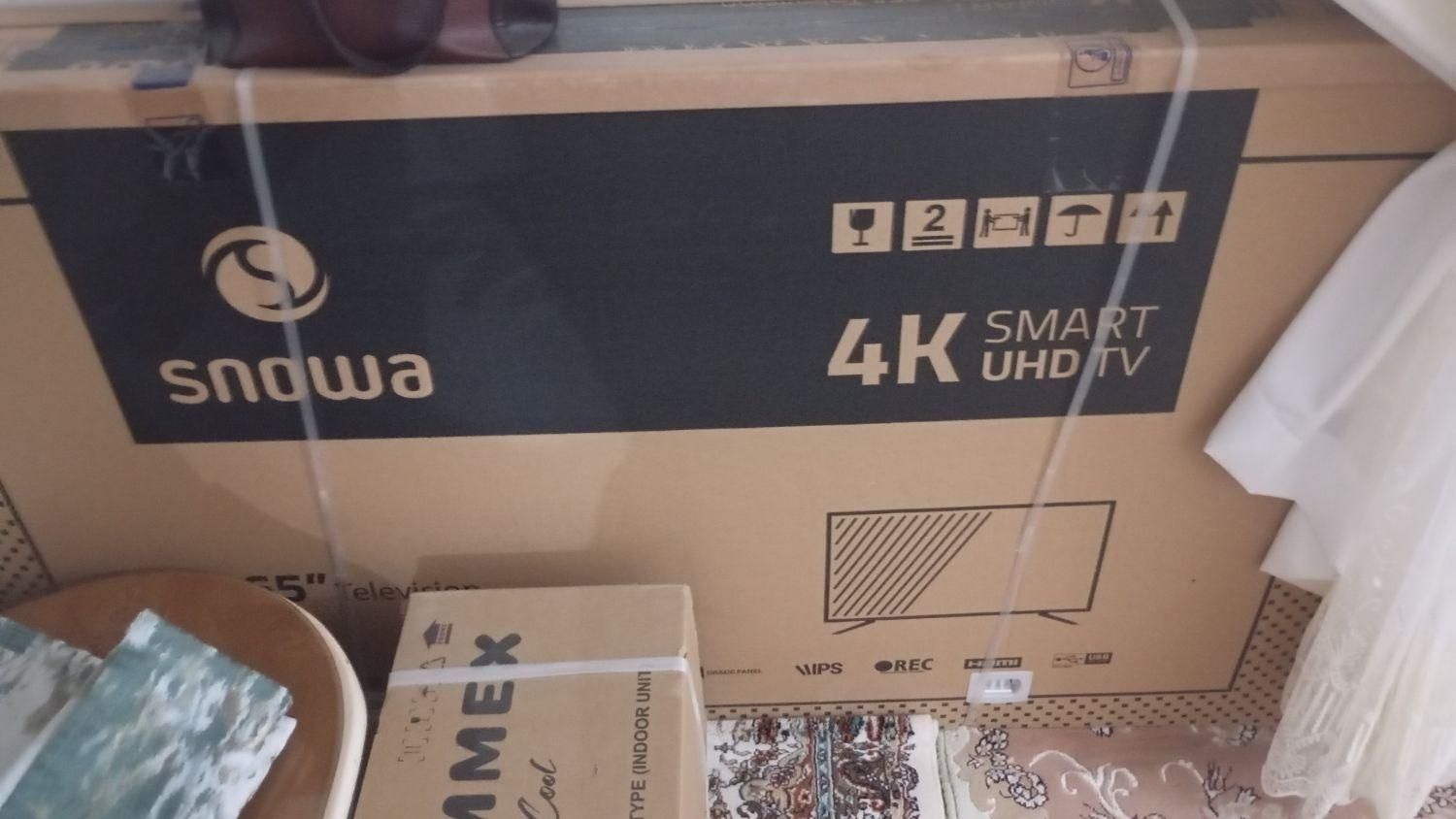 تلویزیون اسنوا 65اینچ نو داخل کارتن|تلویزیون و پروژکتور|قدس, شهر‌قدس|دیوار