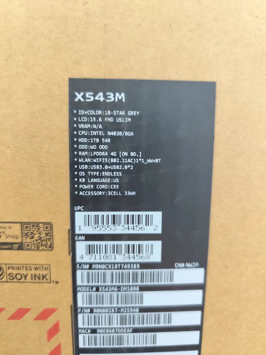 لپتاب ایسوس Vivo Book asus x543m|رایانه همراه|اصفهان, فرح آباد|دیوار