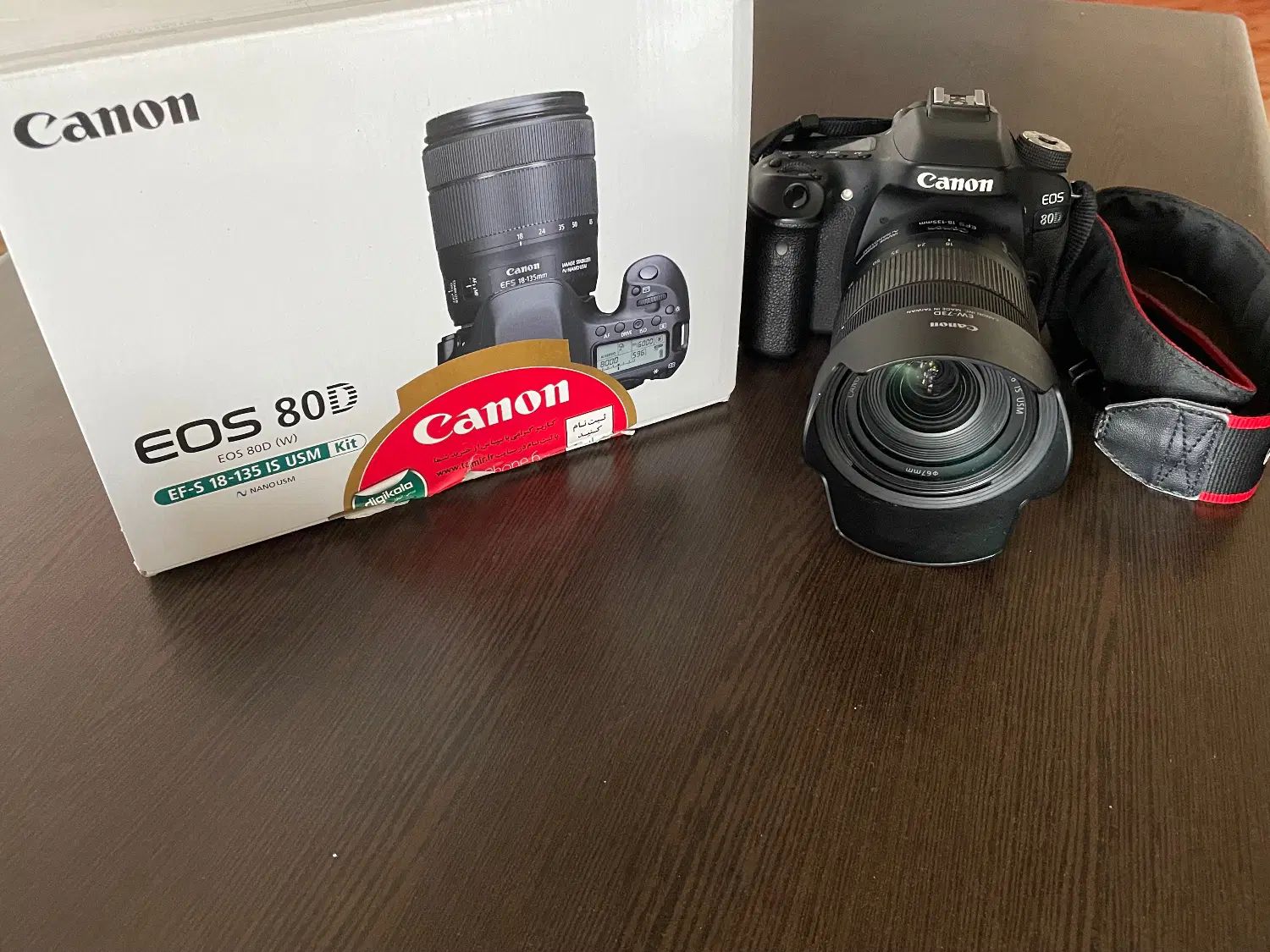 کم‌کار ترین  Canon EOS 80D با لنز ها و فیلتر اضافه|دوربین عکاسی و فیلم‌برداری|مشهد, هنرستان|دیوار