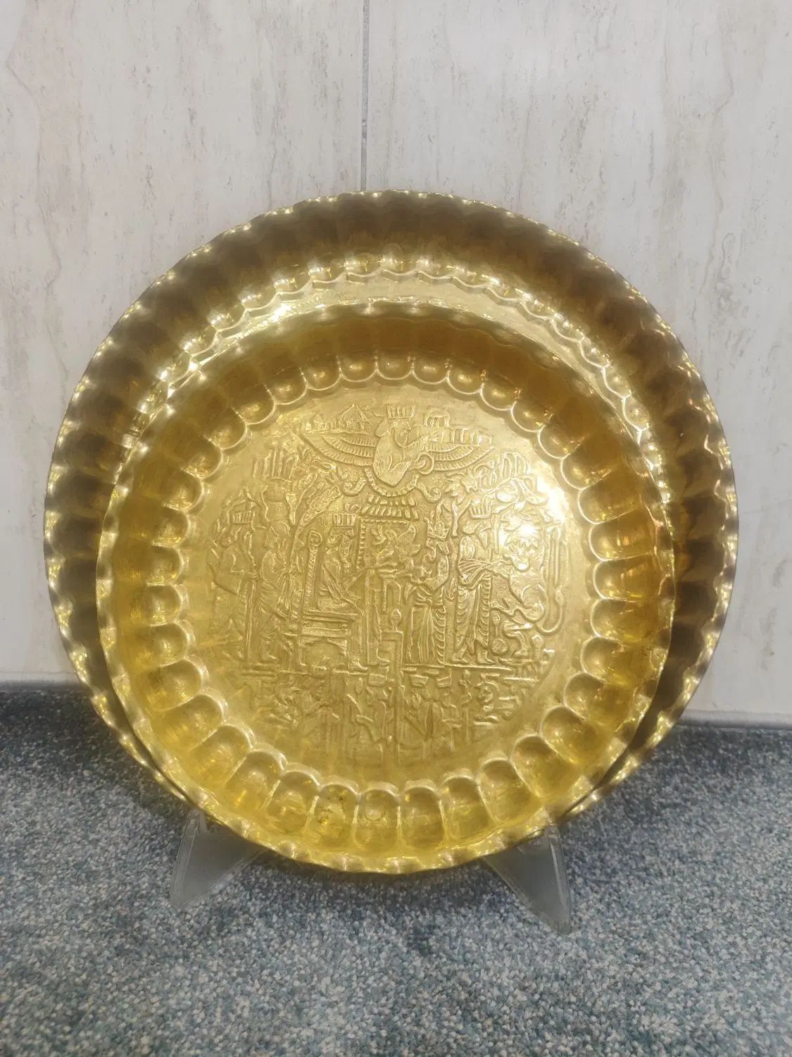 سینی برنجی سالم و شیک|صنایع دستی و سایر لوازم تزئینی|مشهد, پنجتن|دیوار