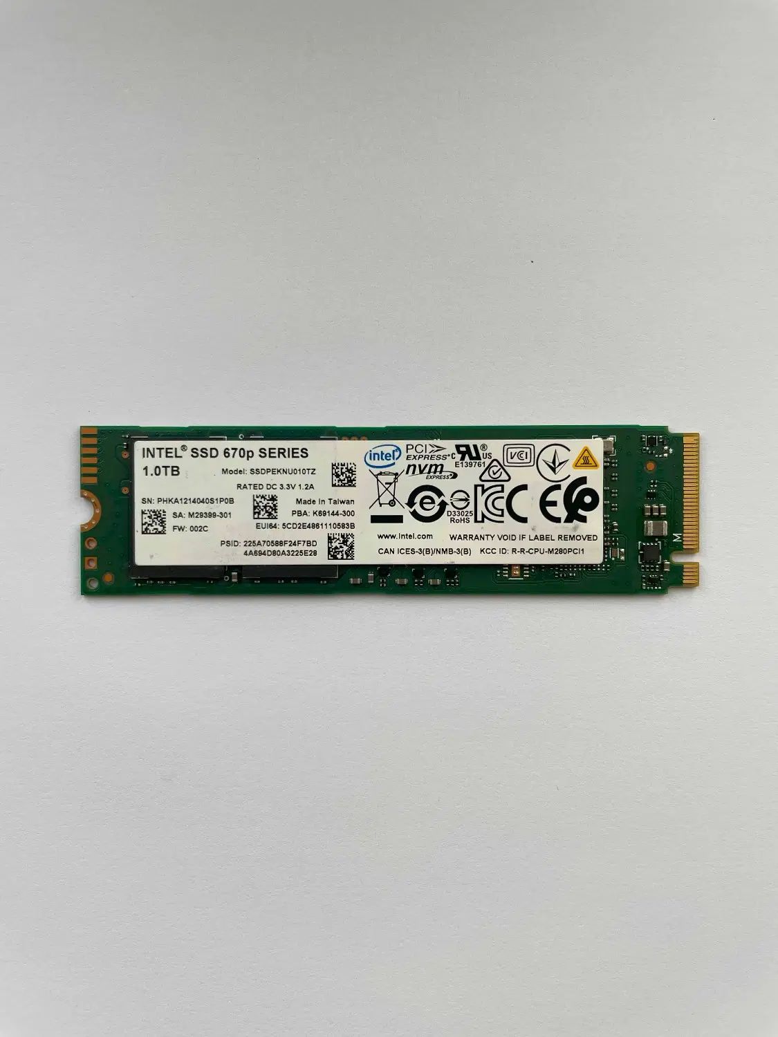 هارد 1ترا اینترنال اس اس دی اینتل ssd m2 nvmE 1TB|قطعات و لوازم جانبی رایانه|کرج, فاز ۱ مهرشهر|دیوار