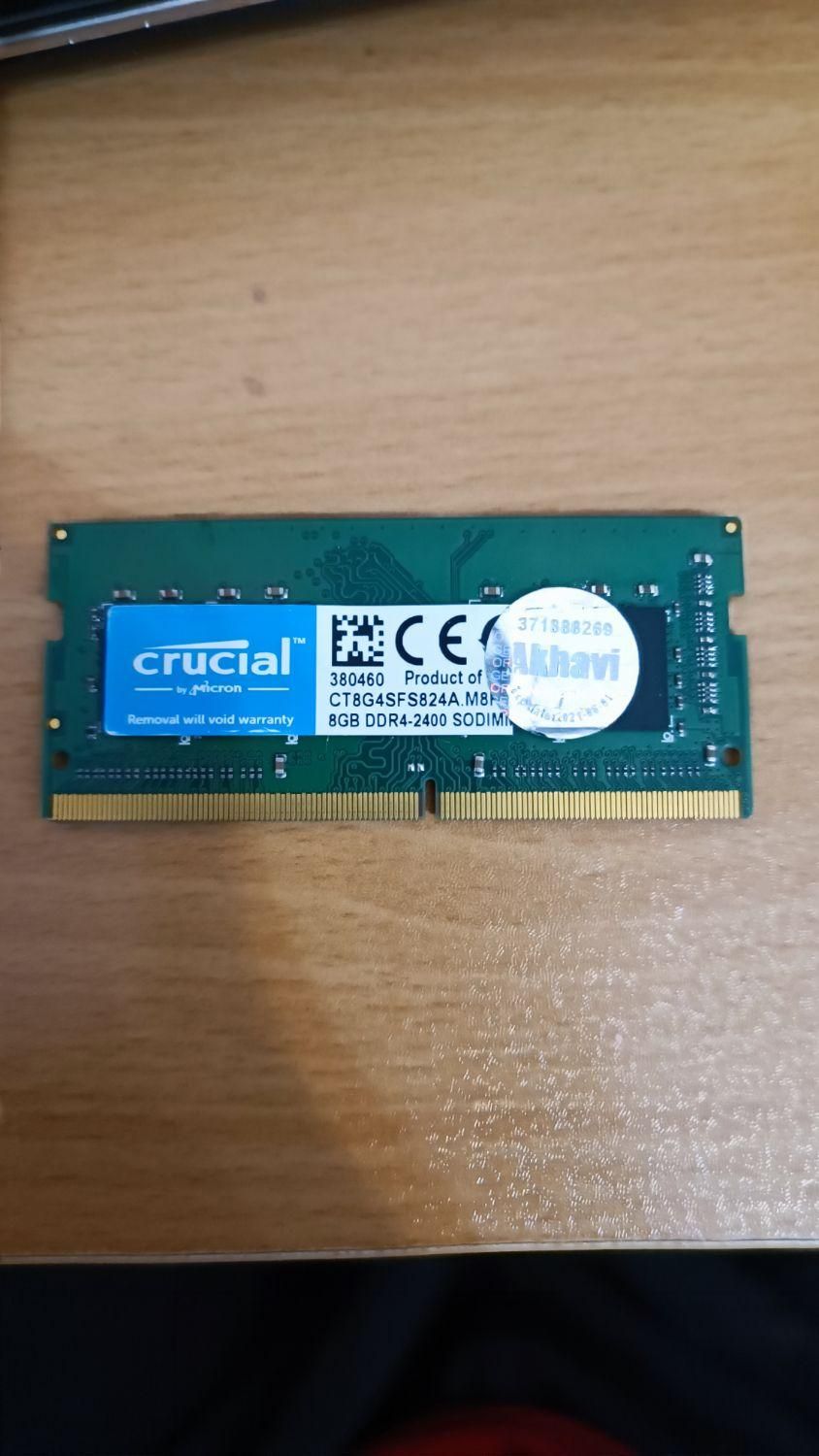 رم لپتاپی کروشیال DDR4 2400 8GB|قطعات و لوازم جانبی رایانه|تهران, ائمه اطهار|دیوار