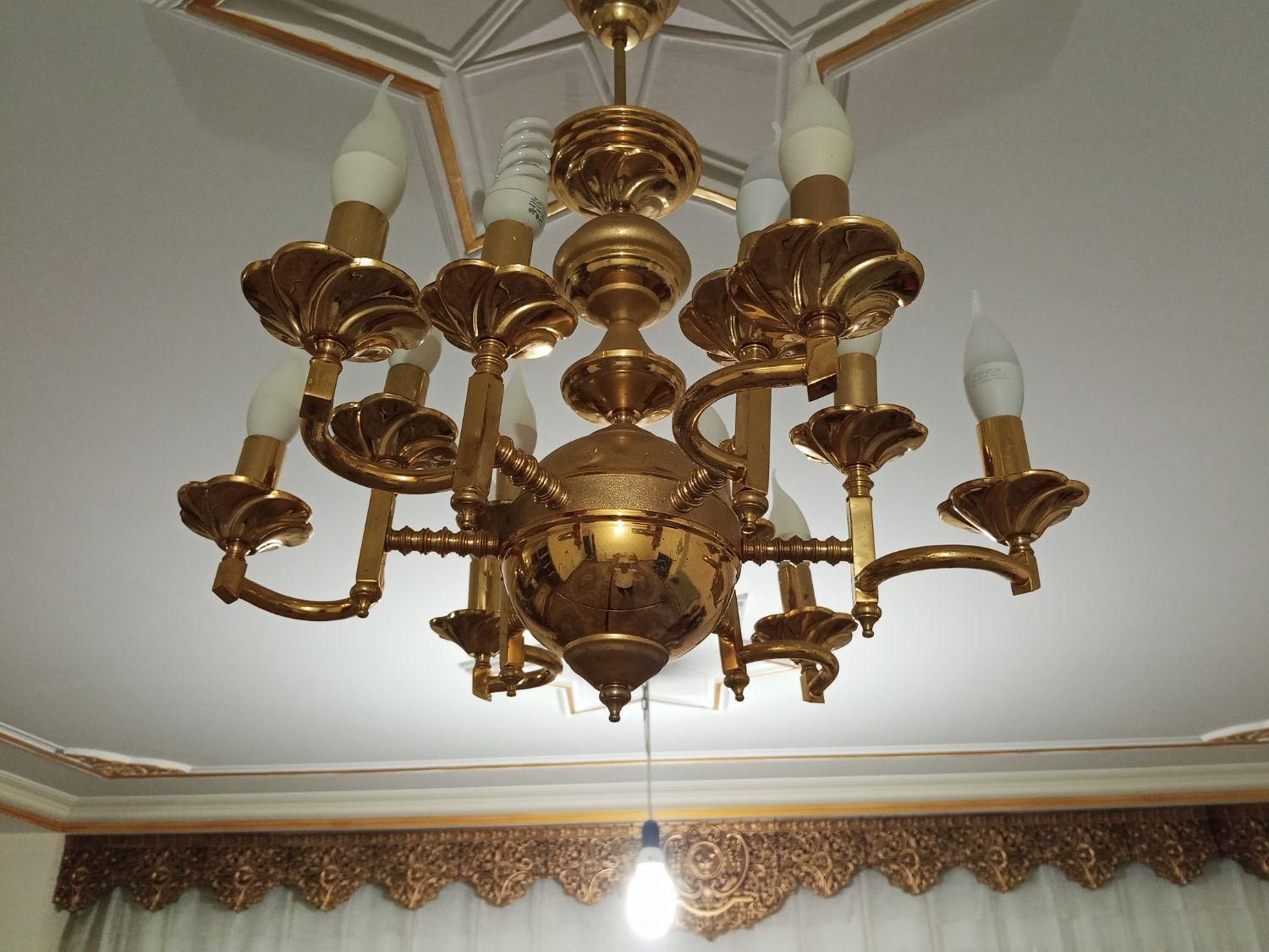 لوستر برنز|لوستر و چراغ آویز|اردبیل, |دیوار