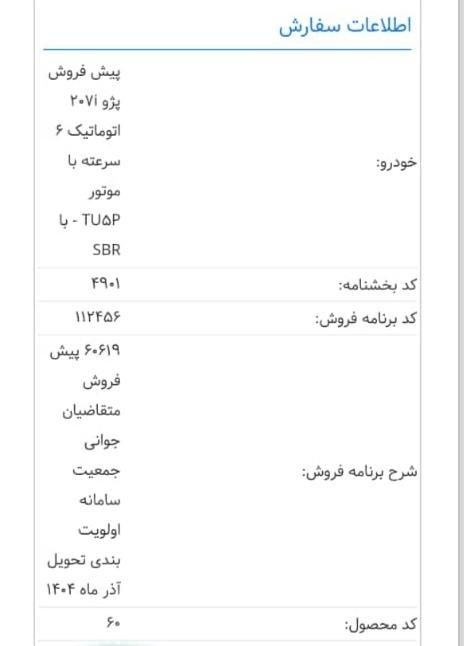 حواله پژو ۲۰۷ اتوماتیک تحویل آذر|خودرو سواری و وانت|بوشهر, |دیوار