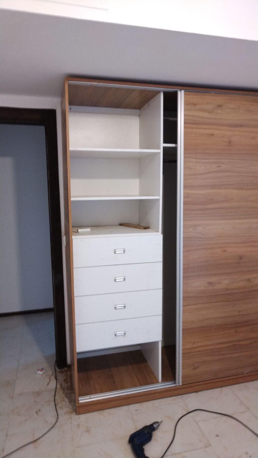 کمد دیواری ریلی|جاکفشی، کمد، دراور|پردیس, سیاه سنگ|دیوار