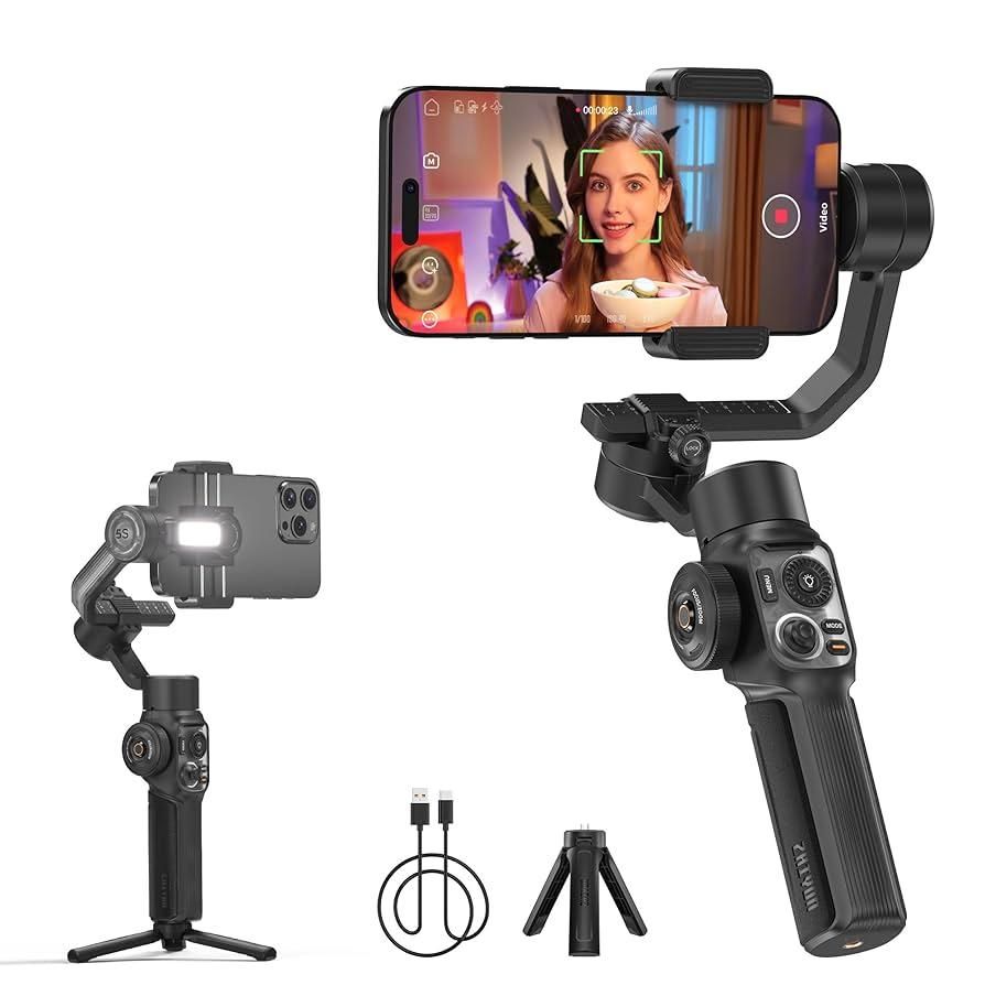 ZHIYUN Smooth 5S AI استابلایزر موبایل|دوربین عکاسی و فیلم‌برداری|تهران, زعفرانیه|دیوار