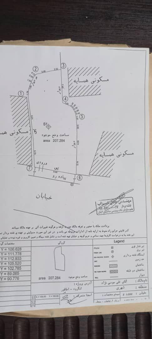 فروش زمین ۲۰۸ متری|فروش زمین و ملک کلنگی|لنگرود, |دیوار