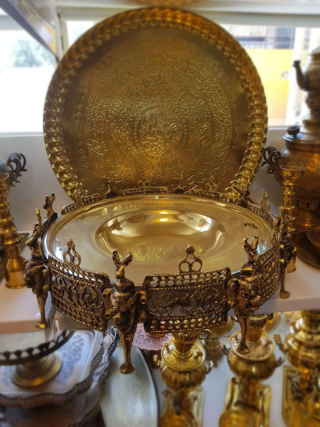 تولید کننده sawupvadjk منقل سماوری برنجی مسی|صنایع دستی و سایر لوازم تزئینی|اصفهان, دستگرده|دیوار