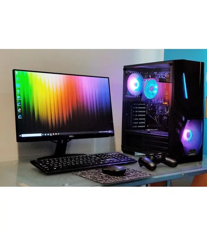 کیس نسل ۱۴ رم ۱۶ گرافیک ۸ هارد NVME پاور گرین 480|رایانه رومیزی|مشهد, جانباز|دیوار