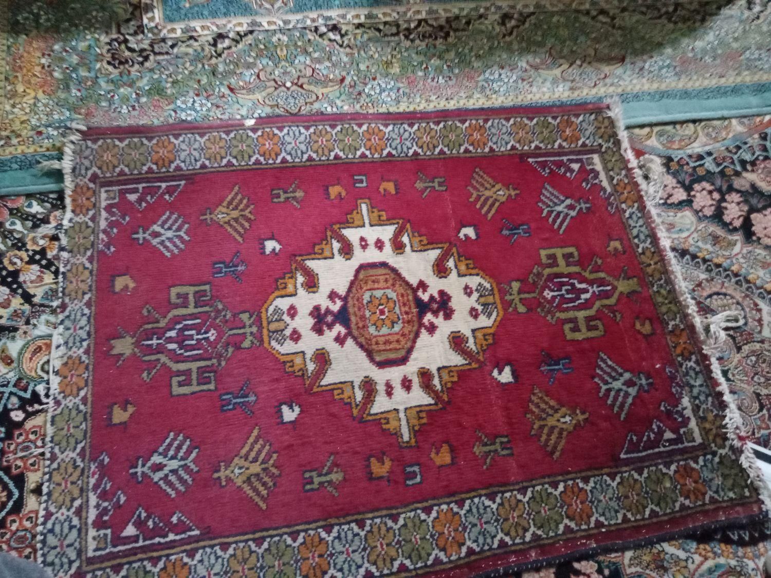 کناره قدیمی یک جفت|گلیم، جاجیم، گبه|بومهن, |دیوار
