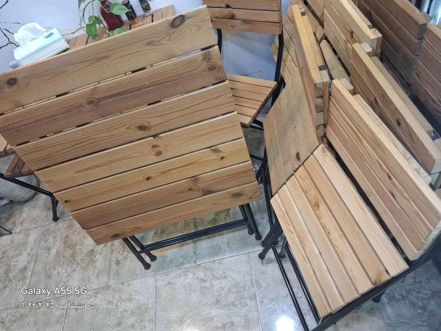 میز تاشو ترموود 4نفره برای منزل و مسافرتی70در70|حراج|ماسال, |دیوار