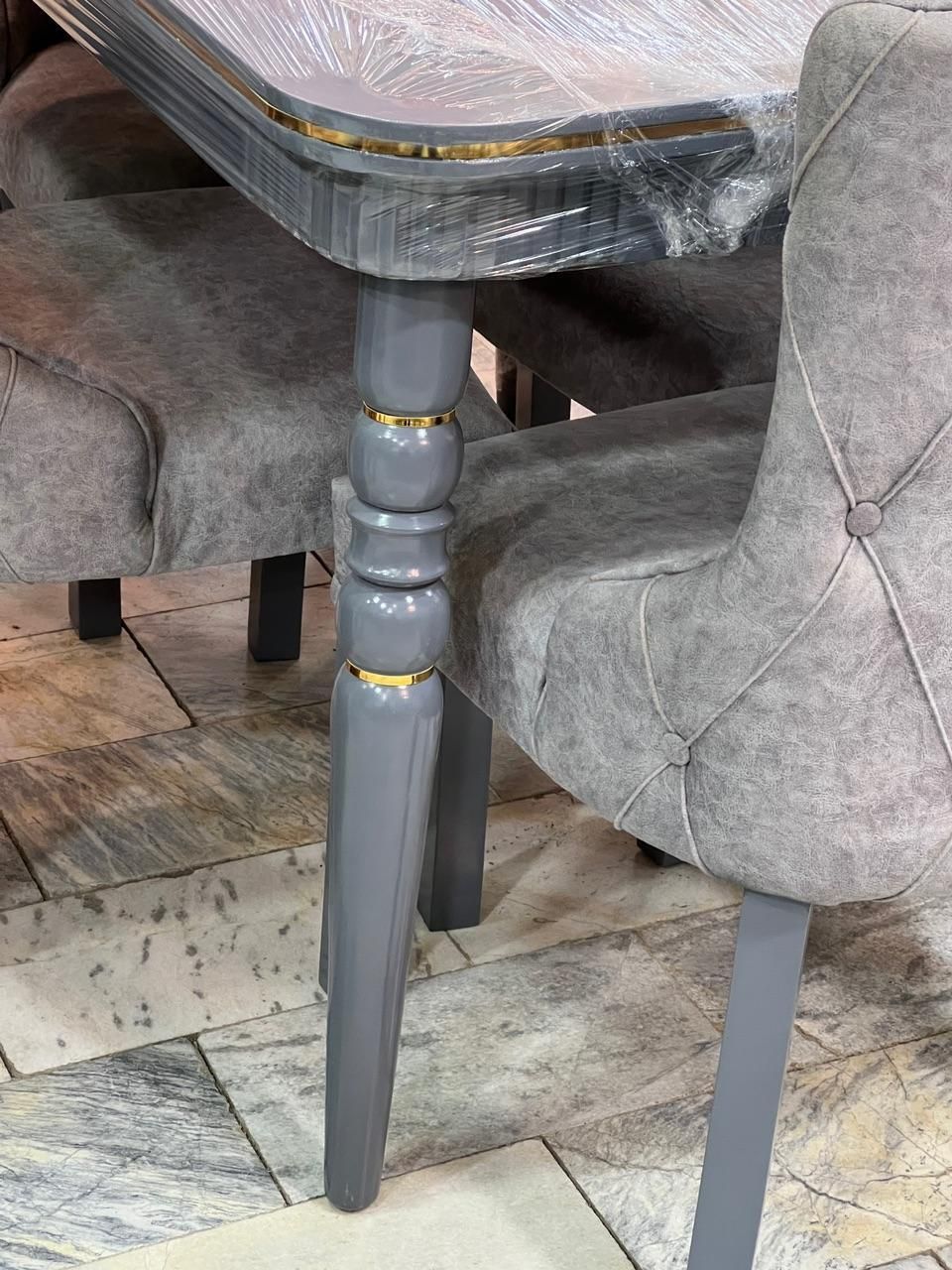 میز نهارخوری طوسی ناهارخوری طوسی|میز و صندلی غذاخوری|کرمانشاه, |دیوار