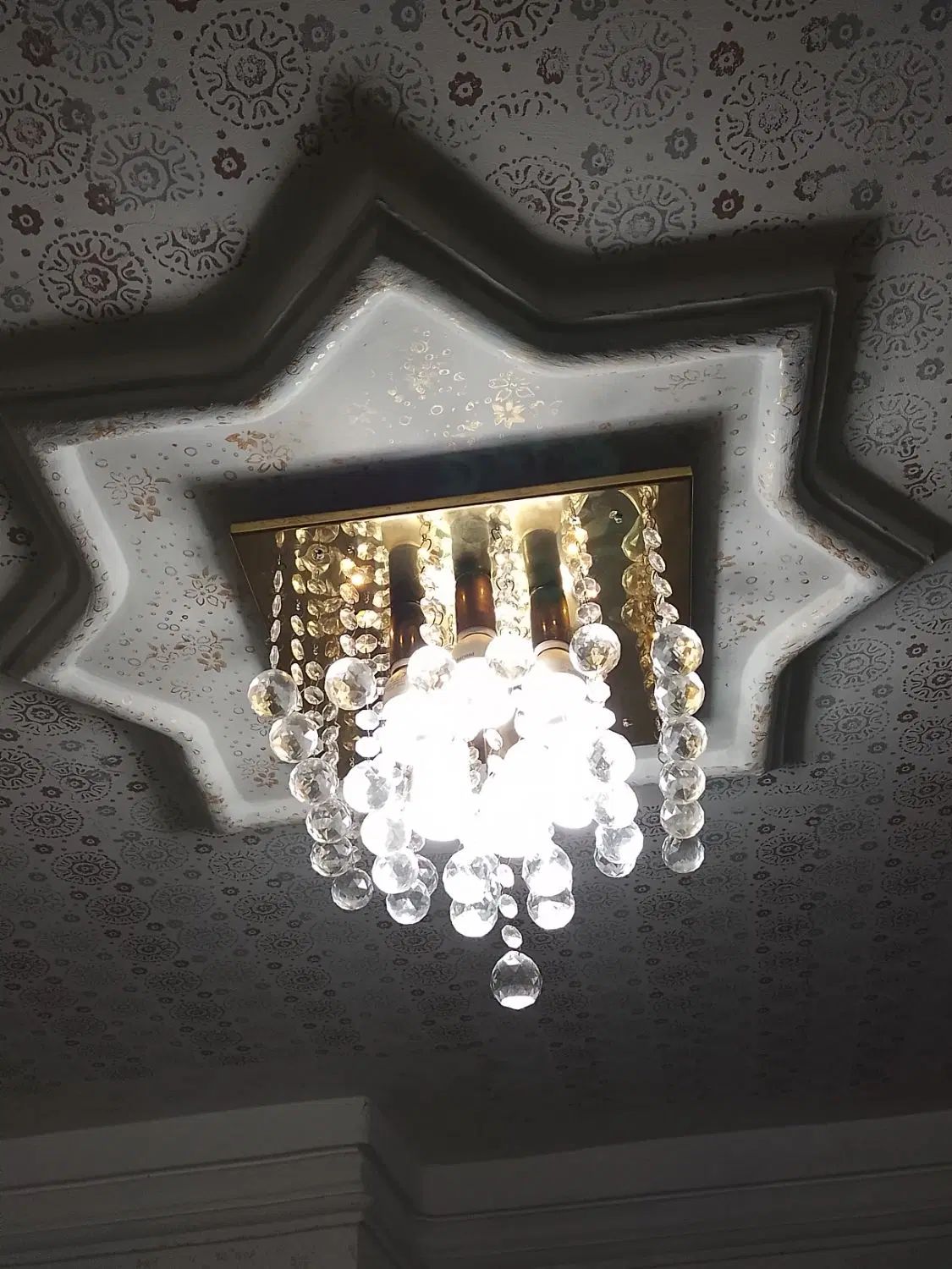 لوسترکریستالی۶شعله|لوستر و چراغ آویز|رشت, استقامت ۱|دیوار
