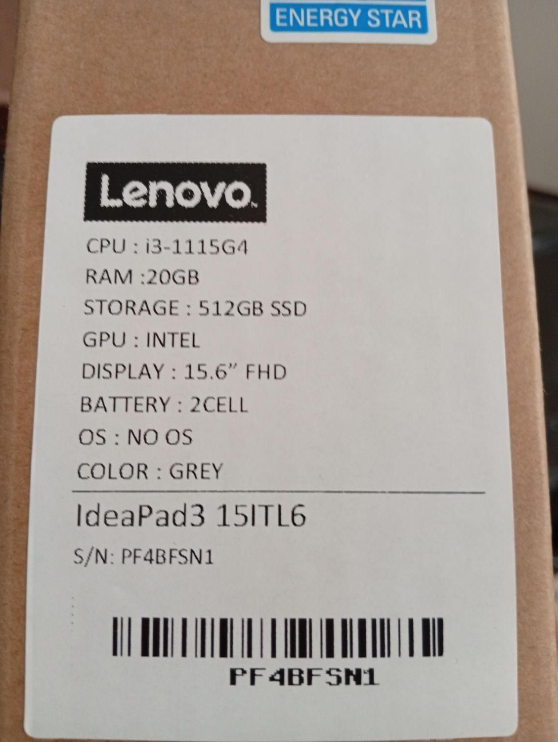 لپ تاپ لنوو مدل ideapad3 15itl6|رایانه همراه|کرج, کوی کارمندان جنوبی|دیوار