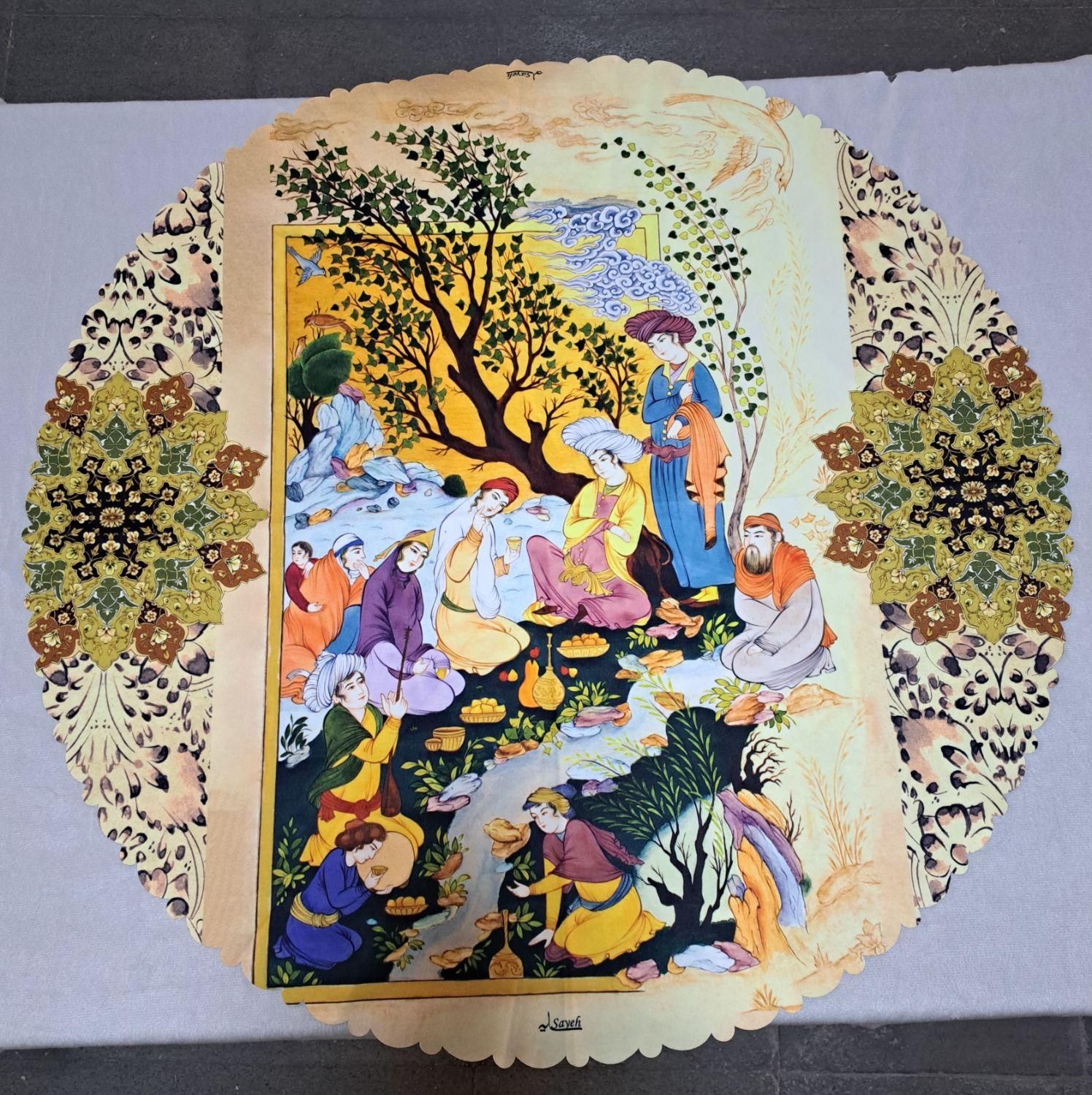 رومیزی گرد هفت سین، یلدایی، تابلویی|پرده، رانر، رومیزی|شیراز, سینما سعدی|دیوار