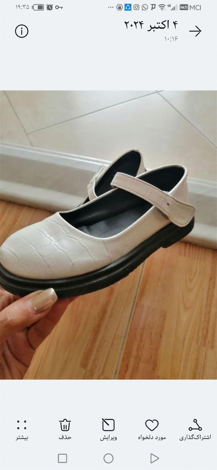 کفش دخترانه در حد نو سایز 36|کیف، کفش، کمربند|قم, شهرک قدس|دیوار