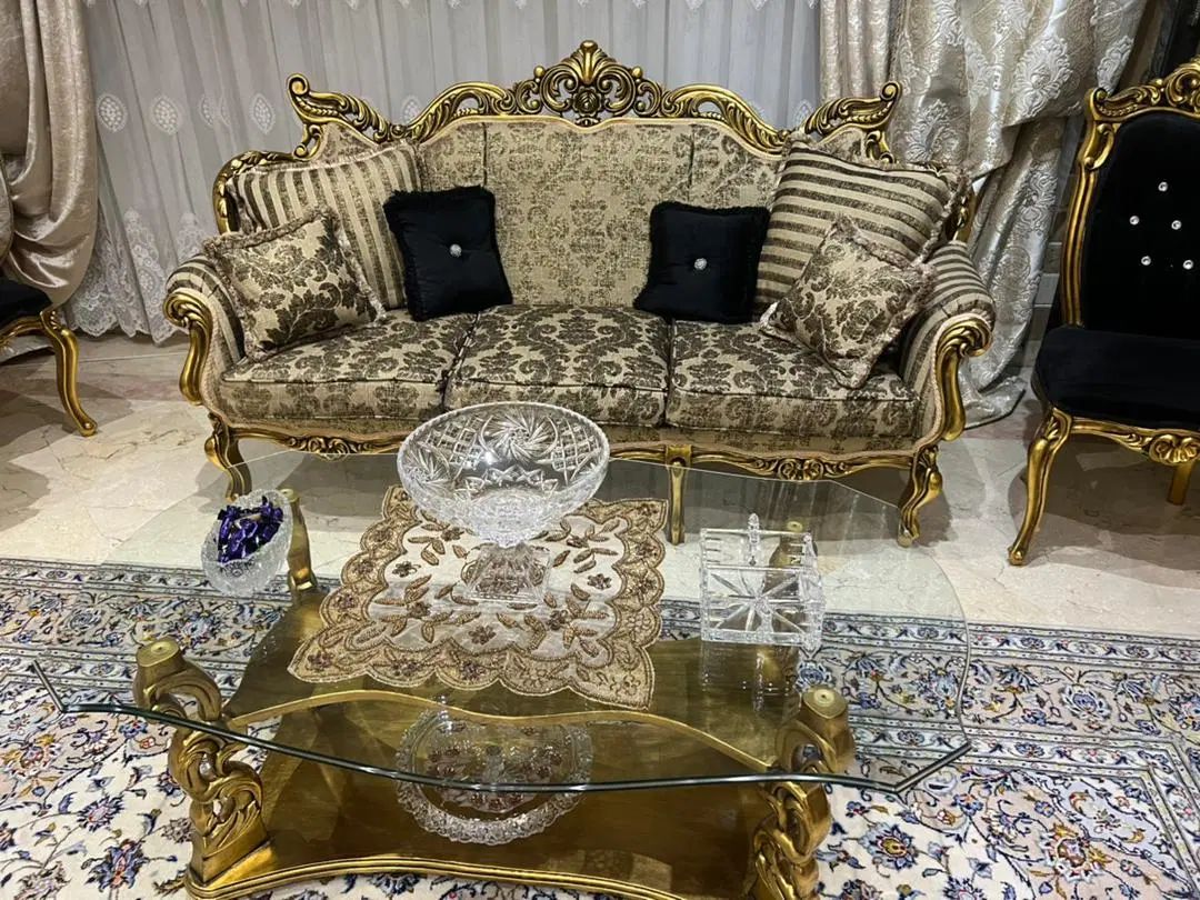 مبل ۹ نفره کلاسیک، میز ناهارخوری ۶ نفره،میز و عسلی|مبلمان خانگی و میز عسلی|کرج, گوهردشت|دیوار
