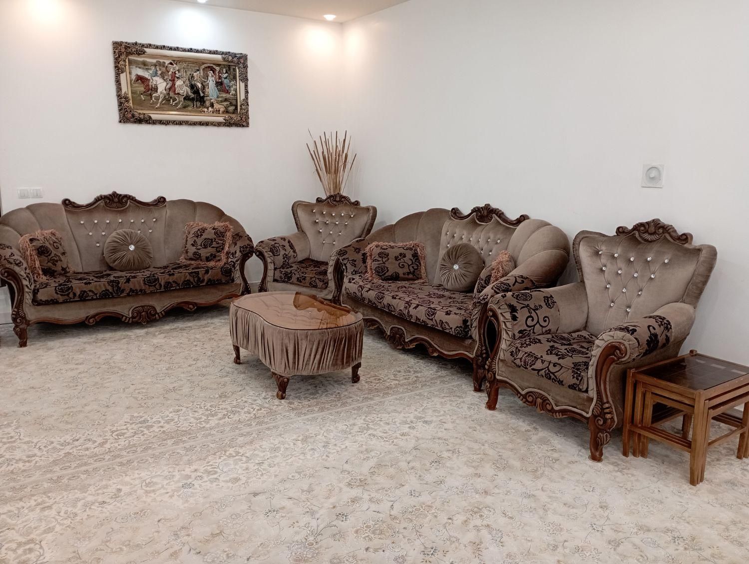 یک دست مبل ۸ نفره|مبلمان خانگی و میز عسلی|خرم‌آباد, |دیوار