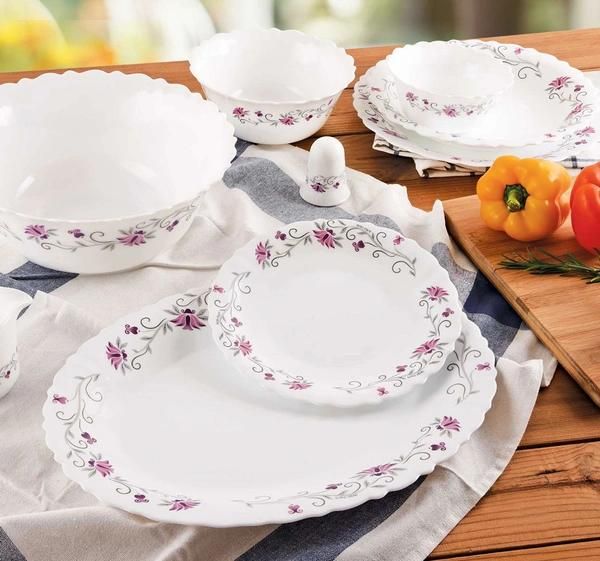 آرکوپال گل آبی و صورتی پارس اپال|ظروف سرو و پذیرایی|تبریز, |دیوار